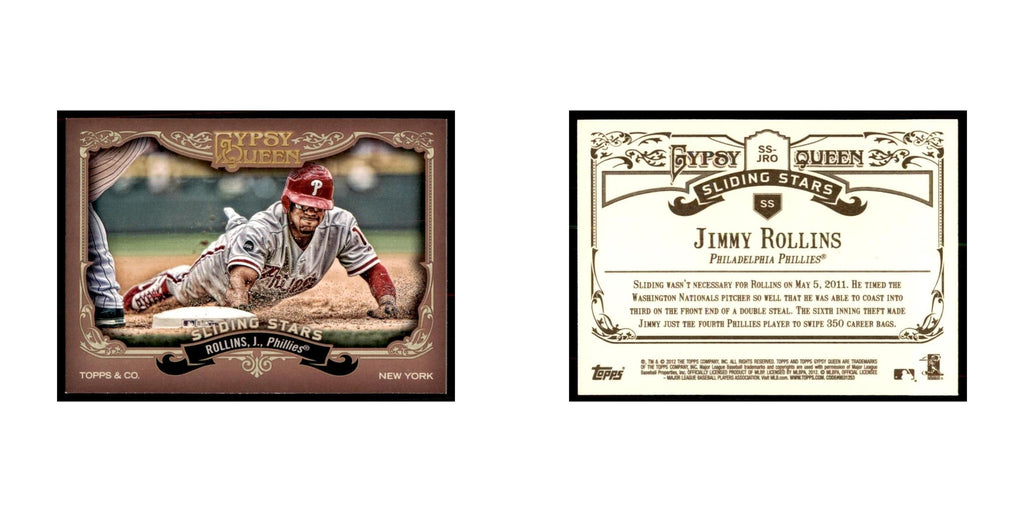 2012 Topps Gypsy Queen Jimmy Rollins Baseball Cards #SS-JRO