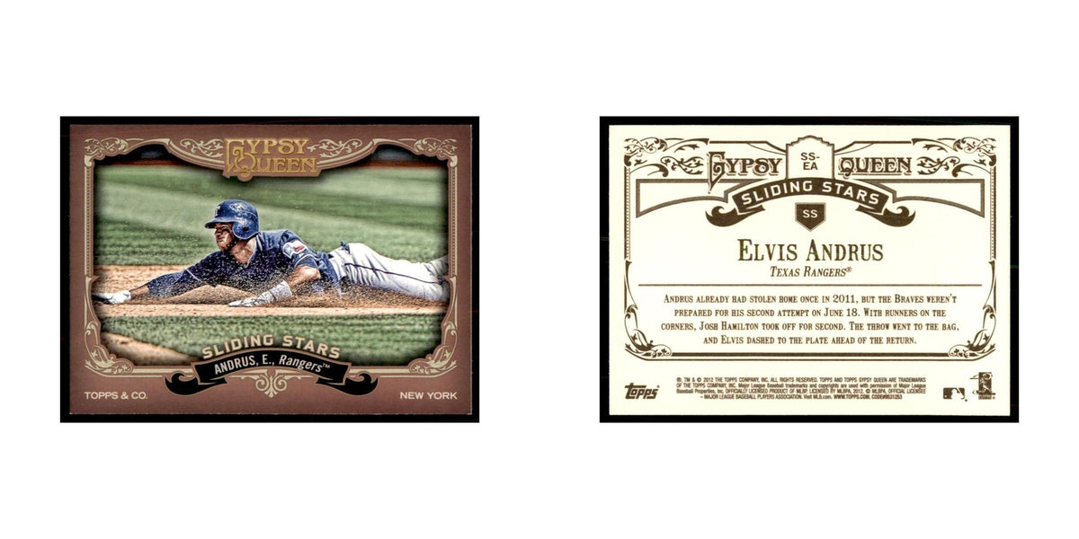 2012 Topps Gypsy Queen Elvis Andrus Baseball Cards #SS-EA