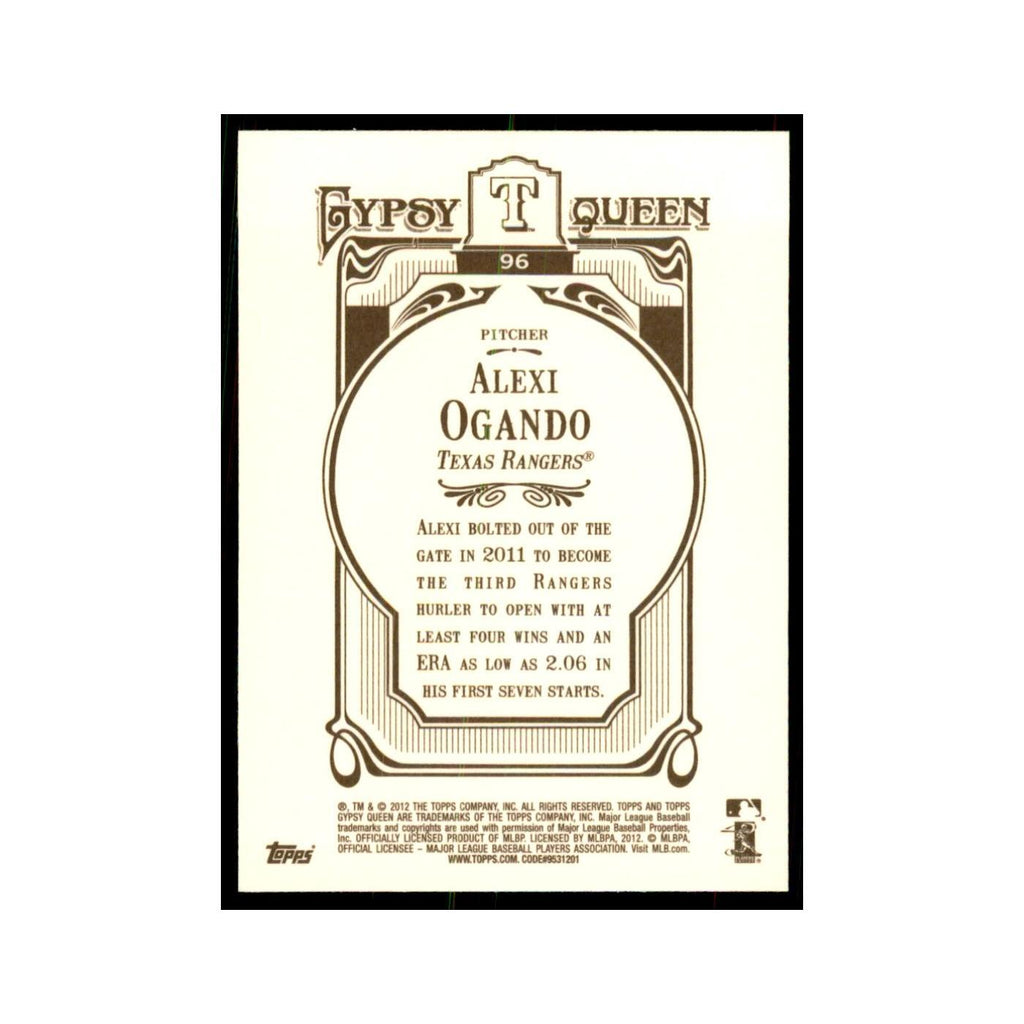 2012 Topps Gypsy Queen Alexi Ogando Baseball Cards #96