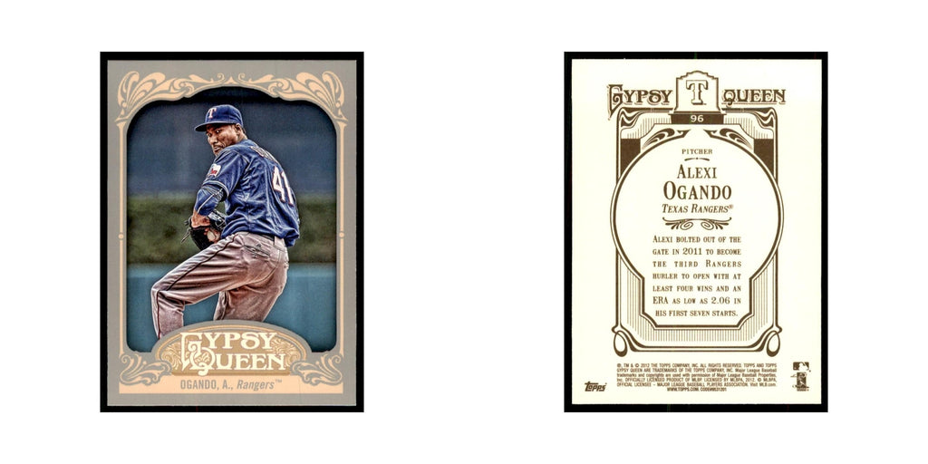 2012 Topps Gypsy Queen Alexi Ogando Baseball Cards #96
