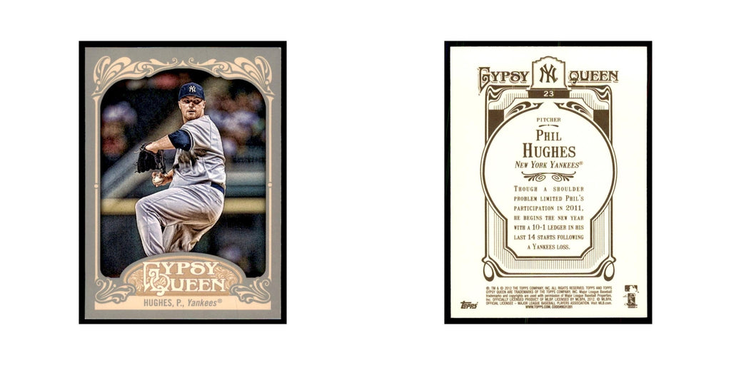 2012 Topps Gypsy Queen Phil Hughes Baseball Cards #23