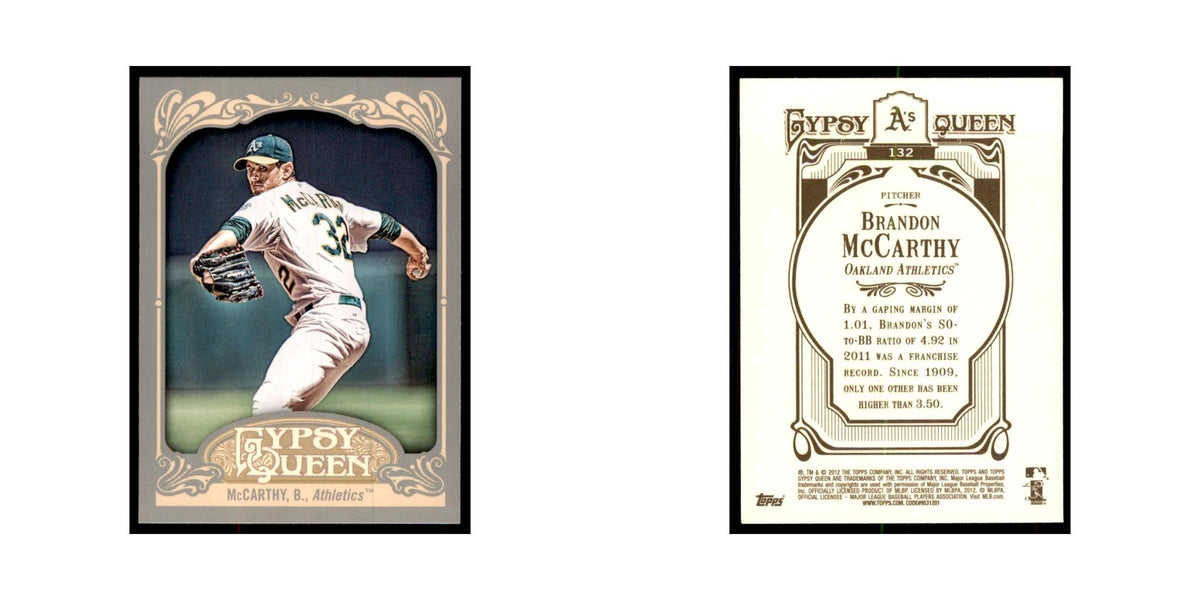 2012 Topps Gypsy Queen Brandon McCarthy Baseball Cards #132