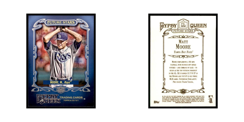 2012 Topps Gypsy Queen Matt Moore Baseball Cards #FS-MM