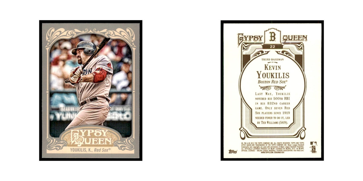 2012 Topps Gypsy Queen Kevin Youkilis Baseball Cards #22