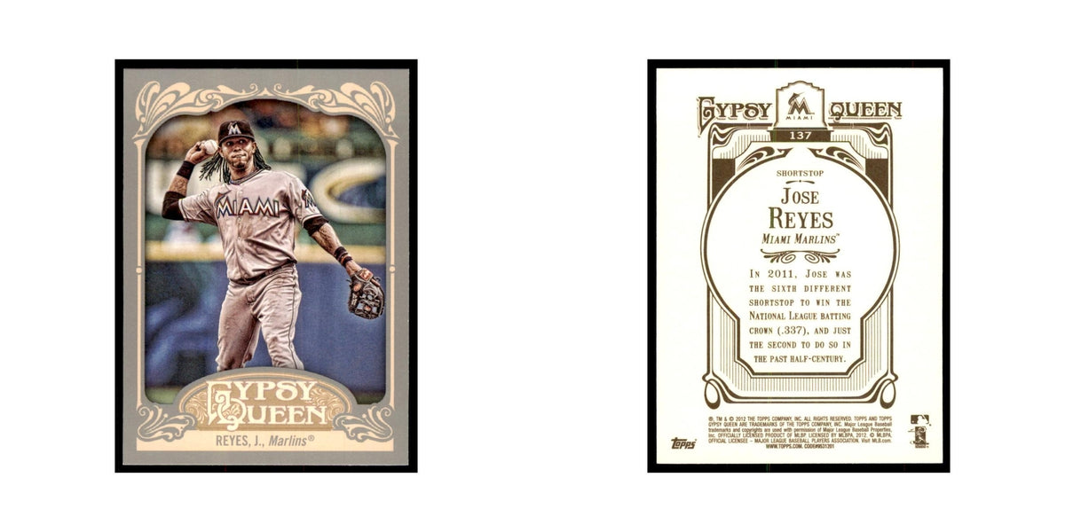 2012 Topps Gypsy Queen Jose Reyes Baseball Cards #137