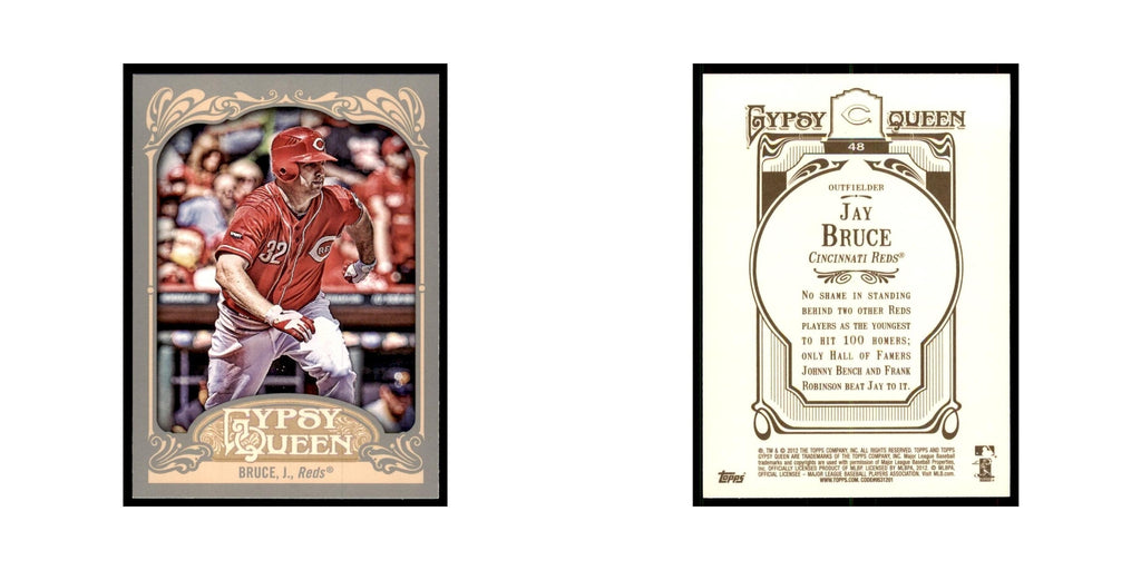 2012 Topps Gypsy Queen Jay Bruce Baseball Cards #48