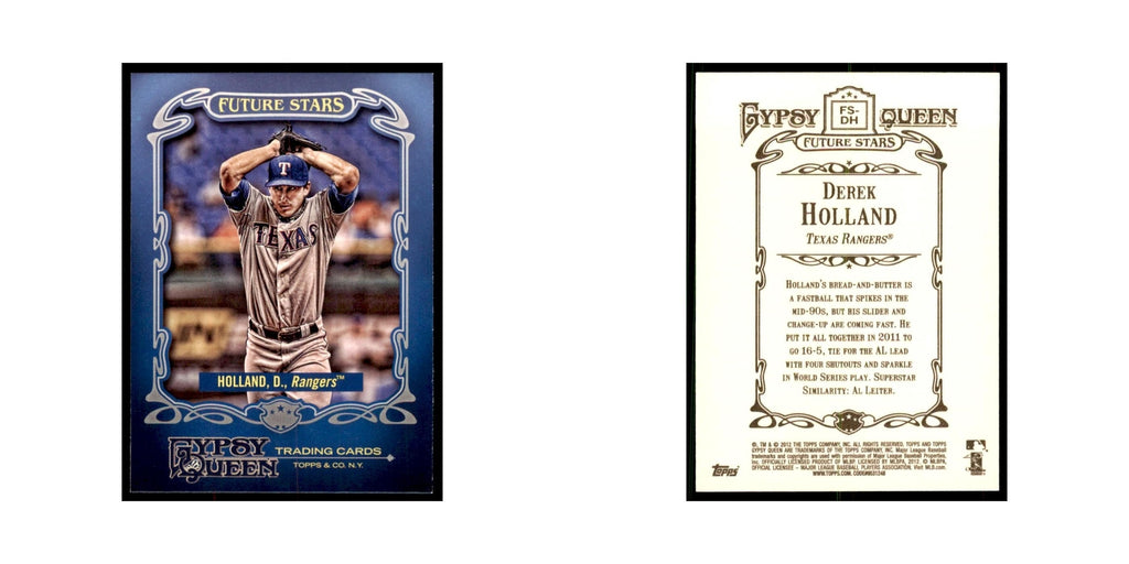 2012 Topps Gypsy Queen Derek Holland Baseball Cards #FS-DH
