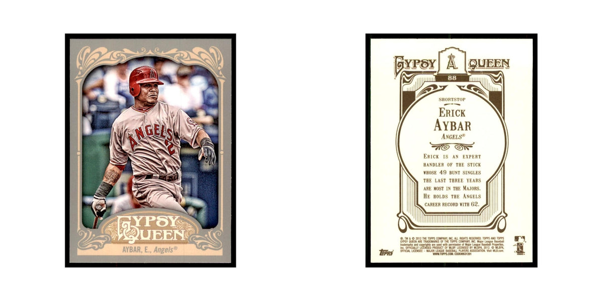 2012 Topps Gypsy Queen Erick Aybar Baseball Cards #88