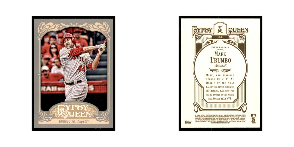 2012 Topps Gypsy Queen Mark Trumbo Baseball Cards #34