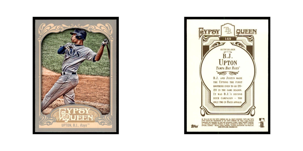 2012 Topps Gypsy Queen B.J. Upton Baseball Cards #169
