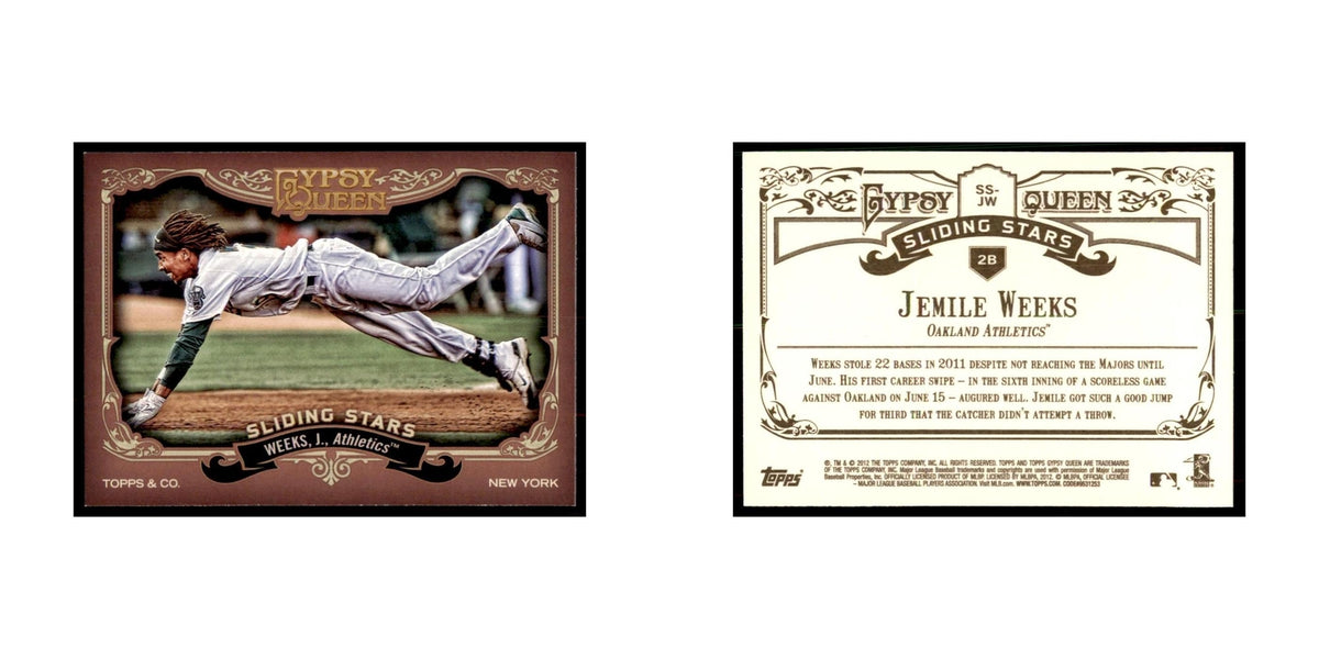 2012 Topps Gypsy Queen Jemile Weeks Baseball Cards #SS-JW