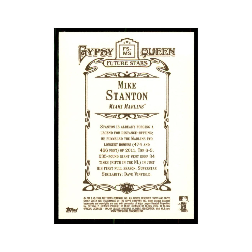 2012 Topps Gypsy Queen Mike Stanton Baseball Cards #FS-MS