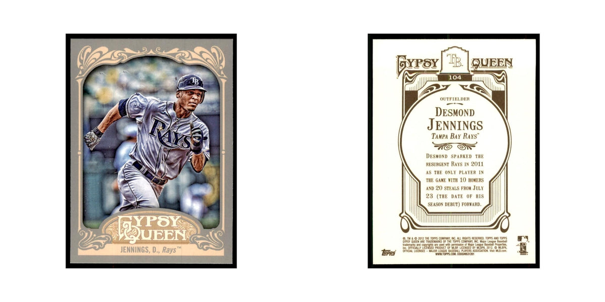 2012 Topps Gypsy Queen Desmond Jennings Baseball Cards #104