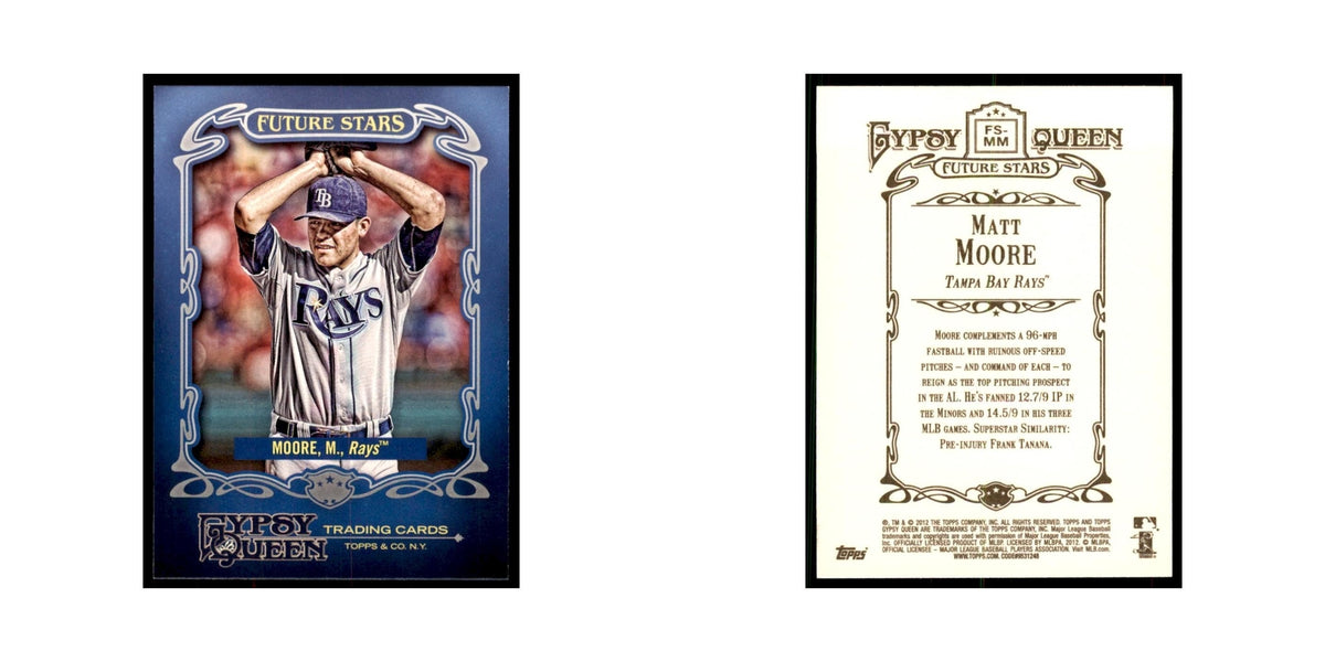 2012 Topps Gypsy Queen Matt Moore Baseball Cards #FS-MM