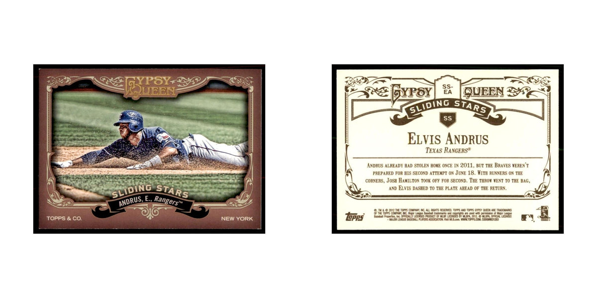 2012 Topps Gypsy Queen Elvis Andrus Baseball Cards #SS-EA