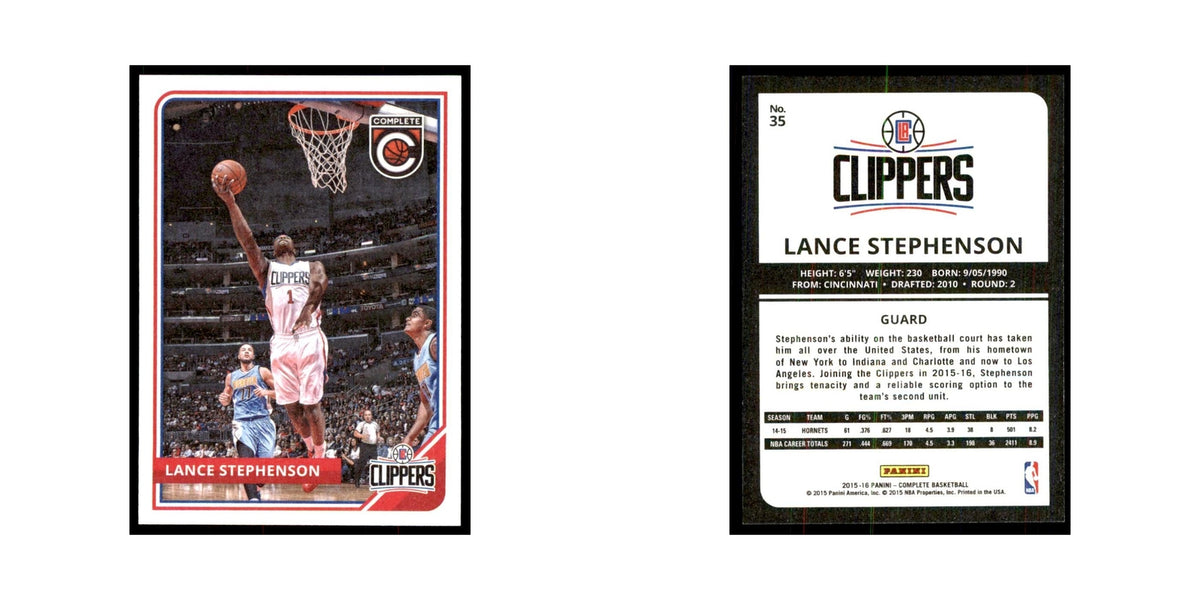 2015 Panini Complete Lance Stephenson Clippers #35