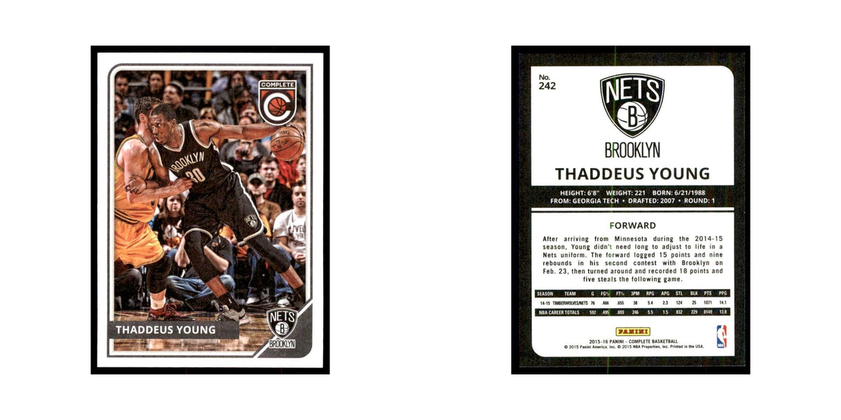 2015 Panini Complete Thaddeus Young Nets #242
