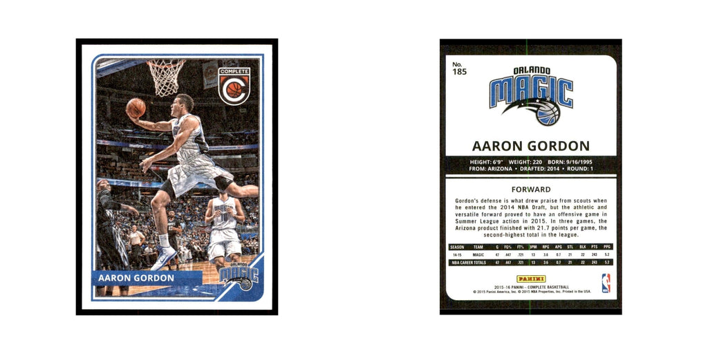 2015 Panini Complete Aaron Gordon Magic #185