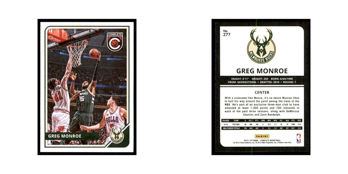 2015 Panini Complete Greg Monroe Bucks #277