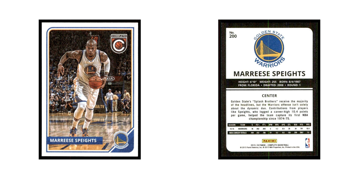 2015 Panini Complete Marreese Speights Golden State Warriors #200