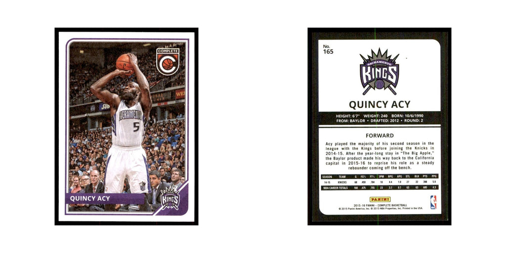2015 Panini Complete Quincy Acy Kings #165