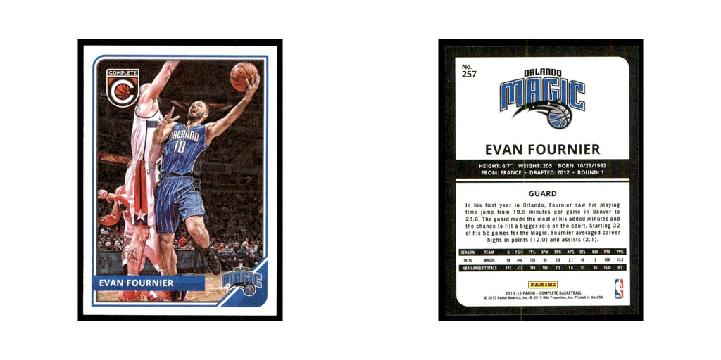 2015 Panini Complete Evan Fournier Magic #257