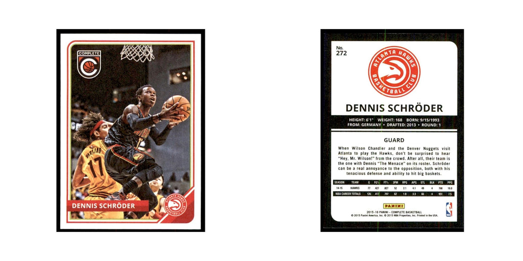 2015 Panini Complete Dennis Schroder Hawks #272