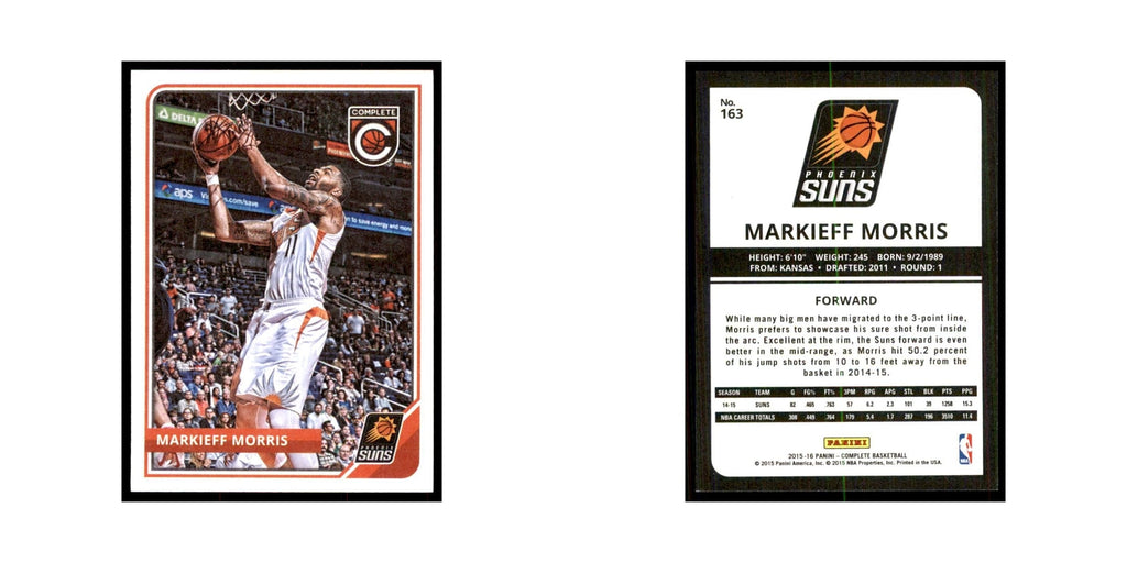 2015 Panini Complete Markieff Morris Suns #163