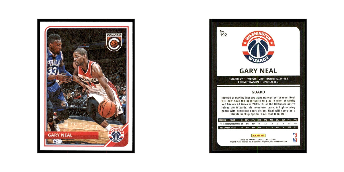 2015 Panini Complete Gary Neal Wizards #192