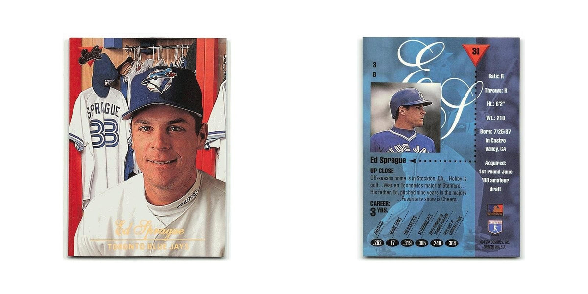 Ed Sprague 1994 Studio #31 Toronto Blue Jays Baseball Card NM