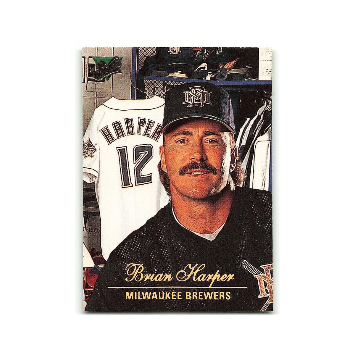 Brian Harper 1994 Studio #44 Milwaukee Brewers Baseball Card NM
