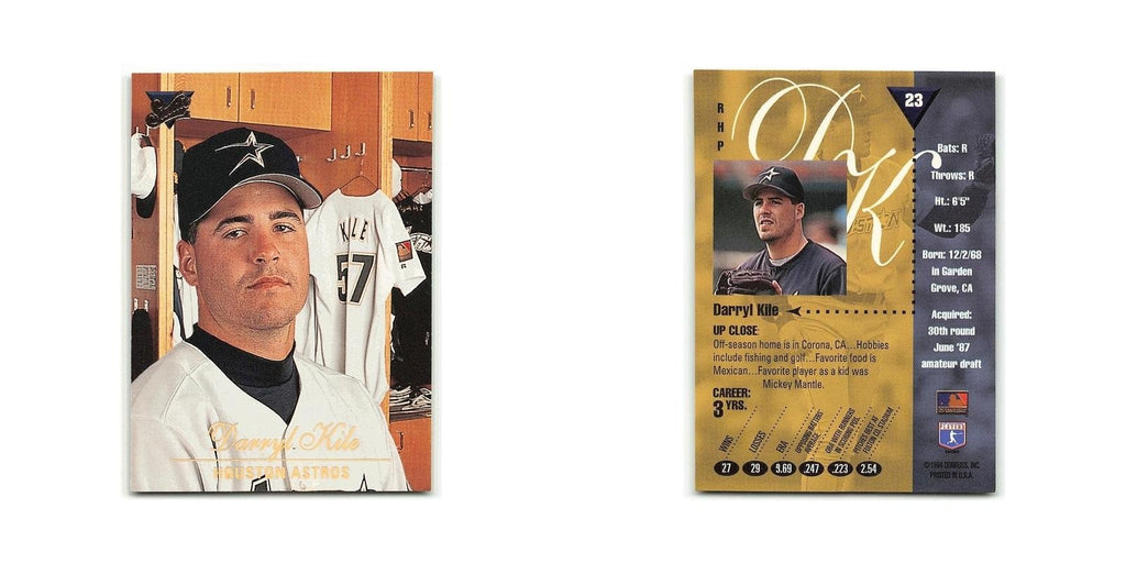 Darryl Kile 1994 Studio #23 Houston Astros Baseball Card NM
