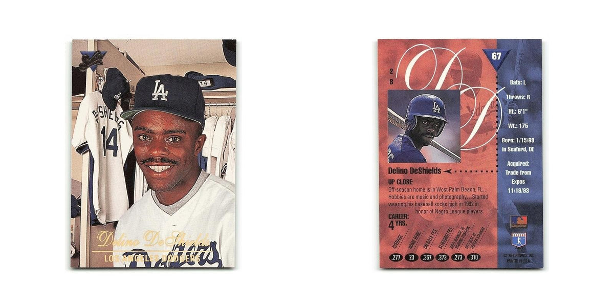 Delino DeShields 1994 Studio #67 Los Angeles Dodgers Baseball Card NM