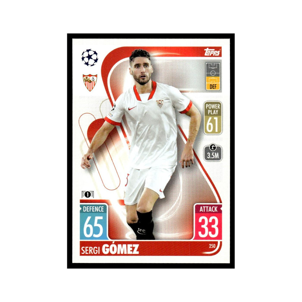 Serfi Gomez 2021 Topps Match Attax #250 Soccer Card NM