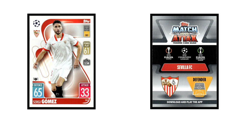 Serfi Gomez 2021 Topps Match Attax #250 Soccer Card NM