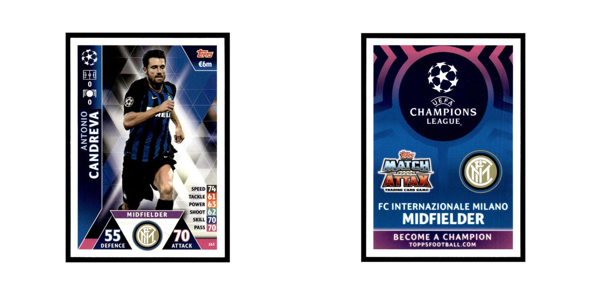 Antonio Candreva 2018 Topps UEFA Match Attax #263 Soccer Card NM