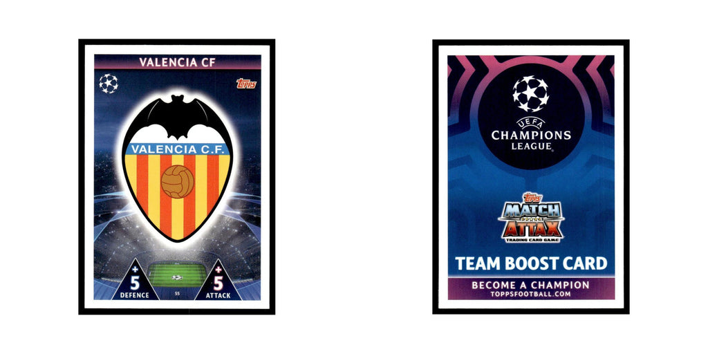 Valencia C.F. 2021 Topps UEFA Match Attax #55 Soccer Card NM