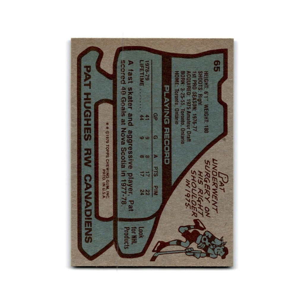1979 Topps Pat Hughes RC Montreal Canadiens #65