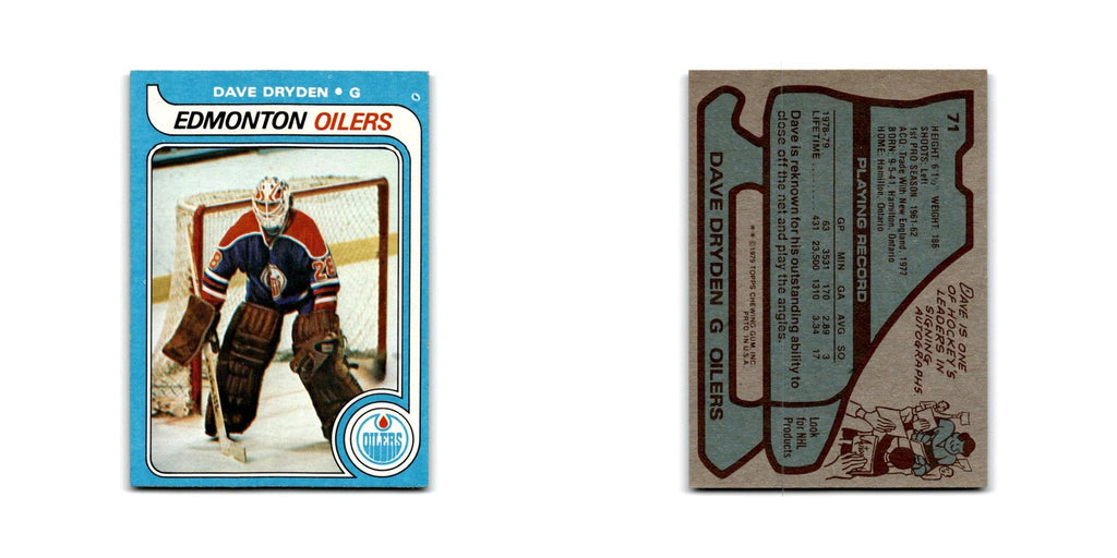 1979 Topps Dave Dryden Edmonton Oilers #71