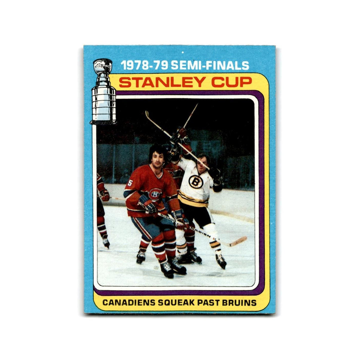 1979 Topps 1979-80 Stanley Cup Semi-Finals Montreal Canadiens/Boston Bruins #81