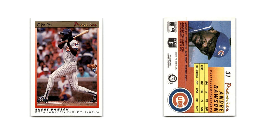 1991 O-Pee-Chee Premier Andre Dawson Cubs #31