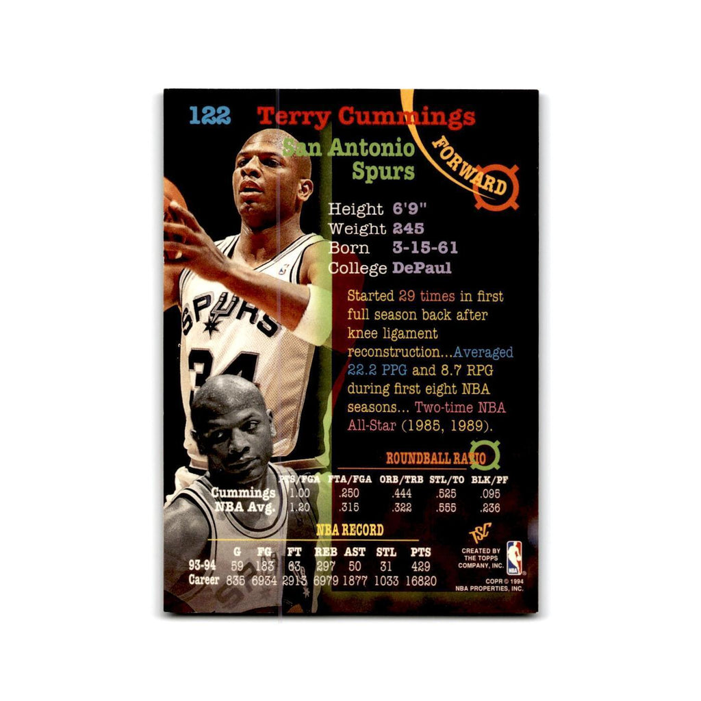 1994 Topps Stadium Club Terry Cummings Spurs #122