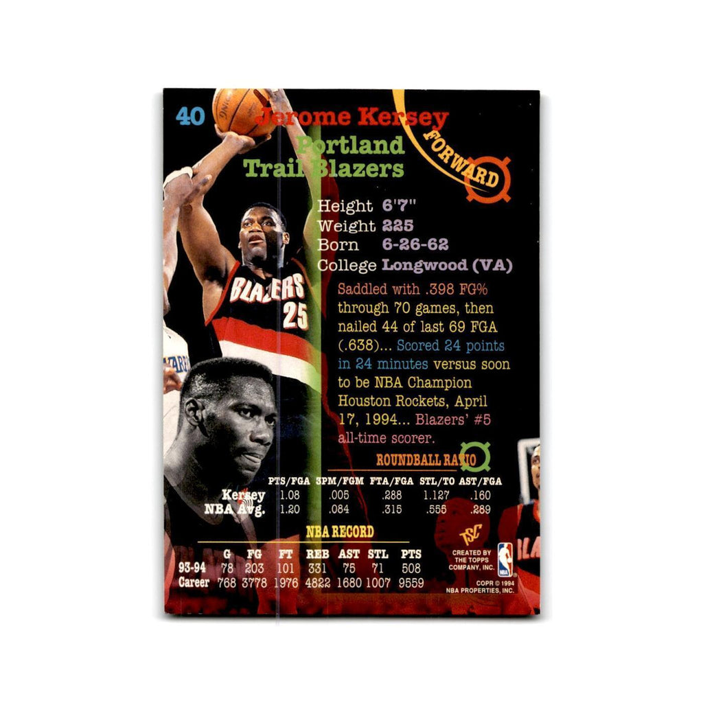 1994 Topps Stadium Club Jerome Kersey Blazers #40
