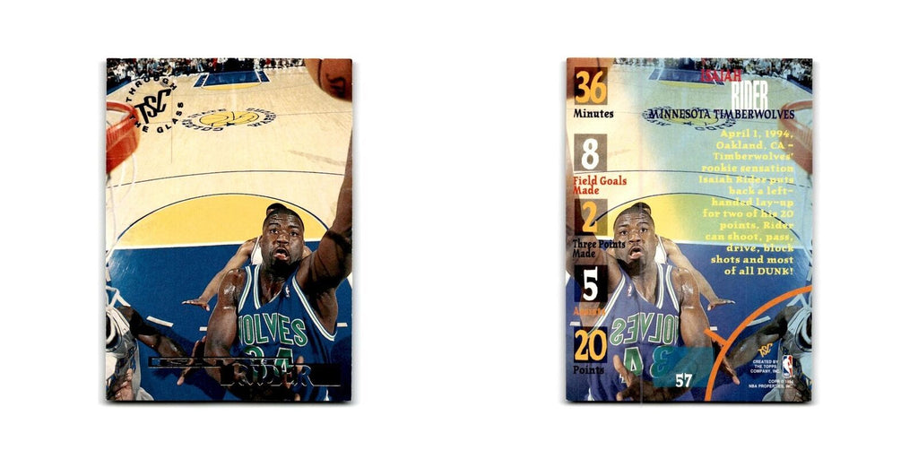 1994 Topps Stadium Club Isaiah Rider Timberwolves #36