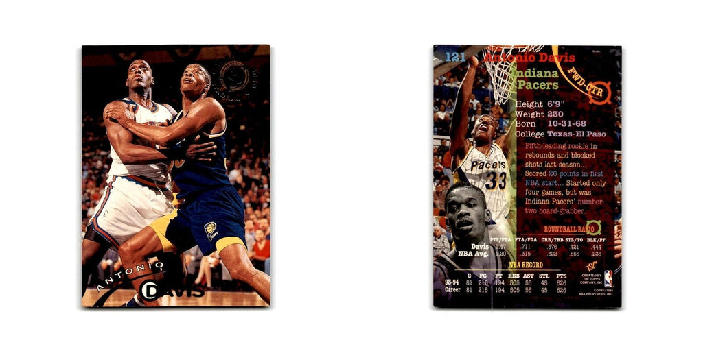 1994 Topps Stadium Club Antonio Davis Pacers #121