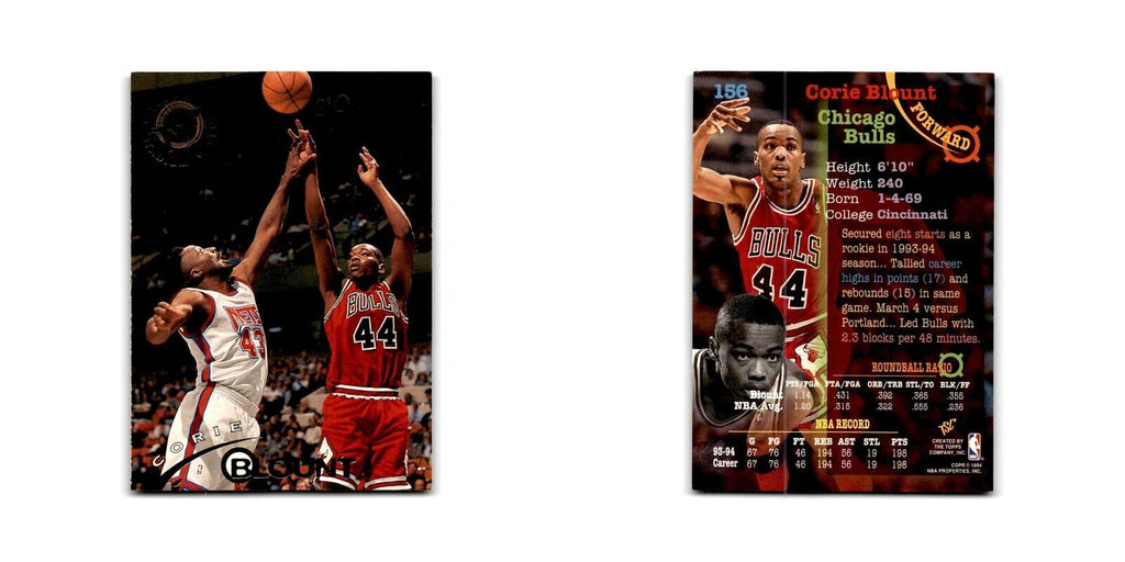 1994 Topps Stadium Club Corie Blunt Bulls #156