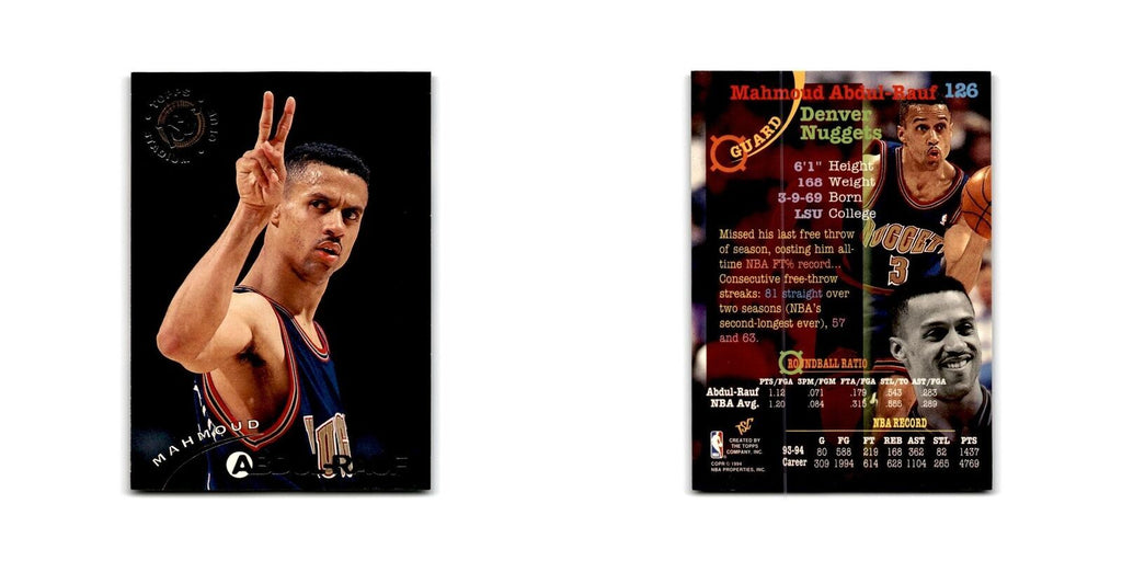 1994 Topps Stadium Club Mahmoud Abdul-Rauf Nuggets #126