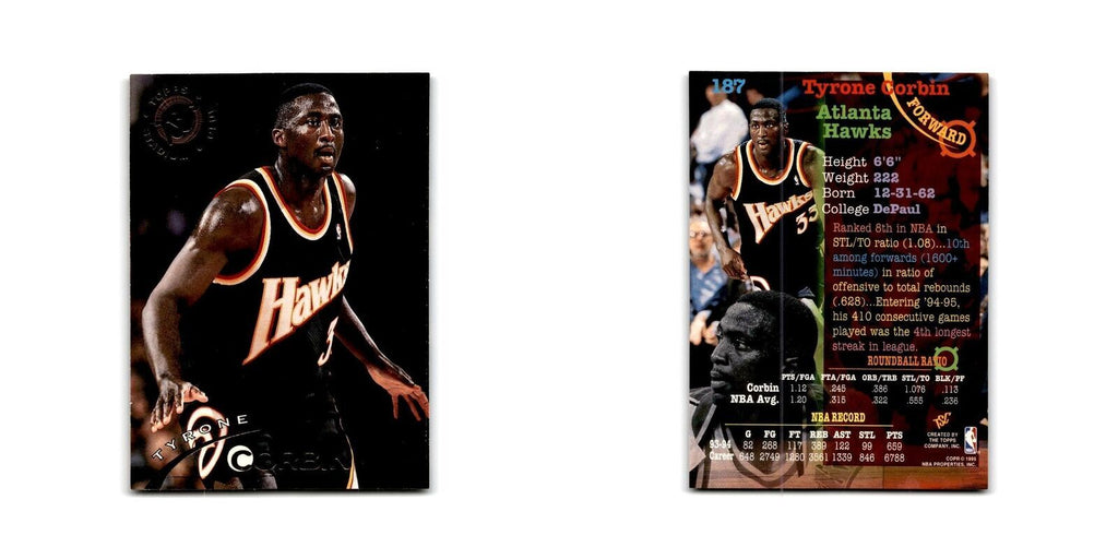 1994 Topps Stadium Club Tyrone Corbin Hawks #187