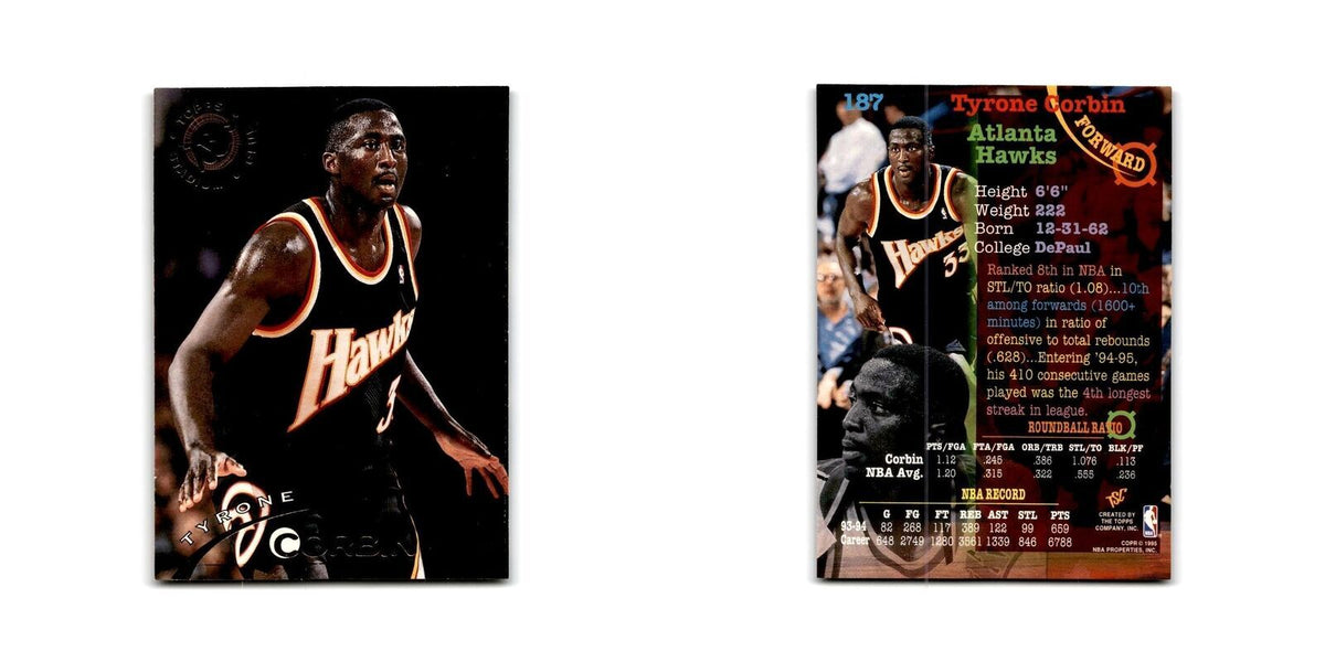 1994 Topps Stadium Club Tyrone Corbin Hawks #187