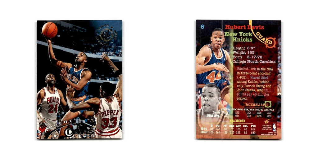 1994 Topps Stadium Club Hubert Davis Knicks #6